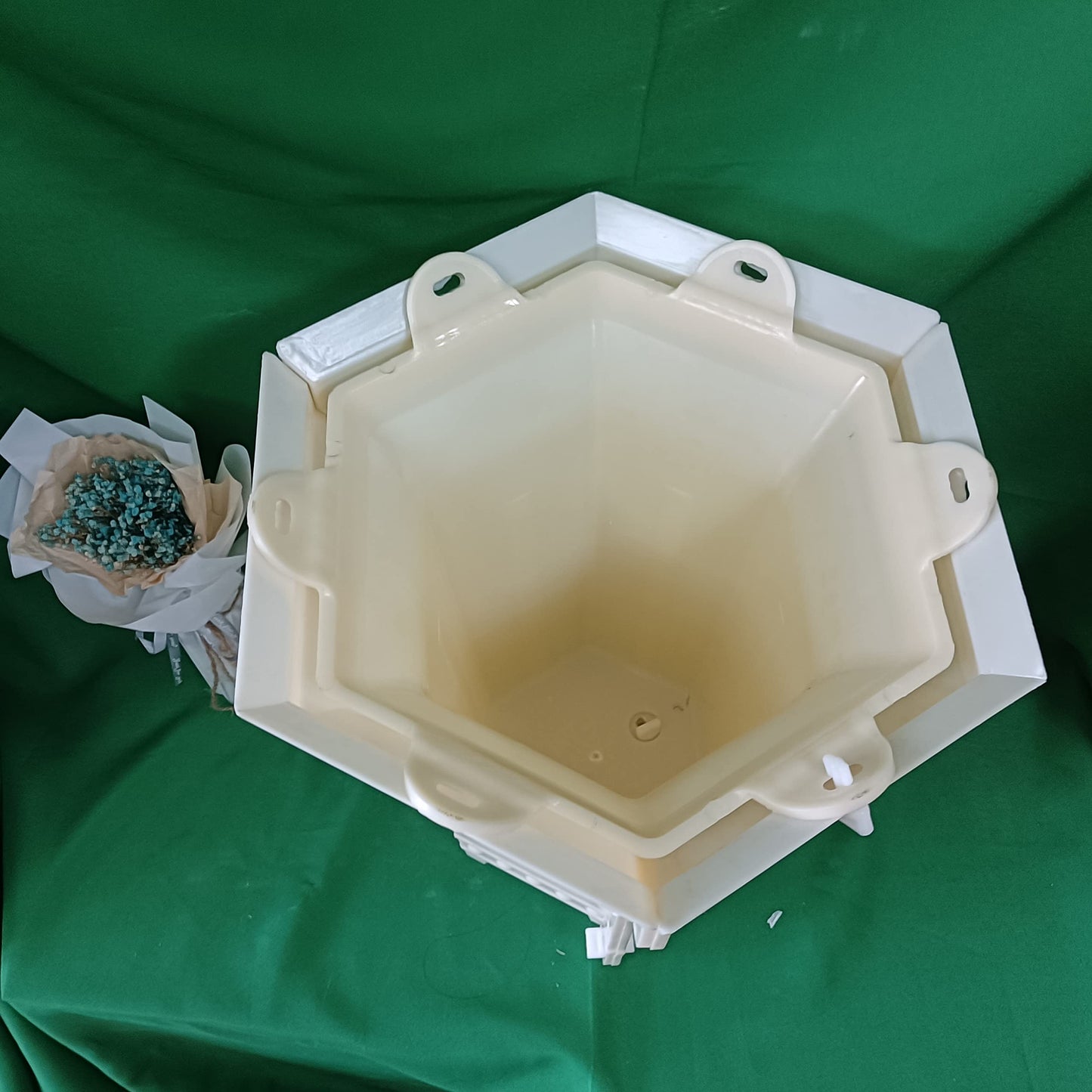 Height 44cm Flower Stand Plastic Concrte Planter Pot Molds for Outdoors