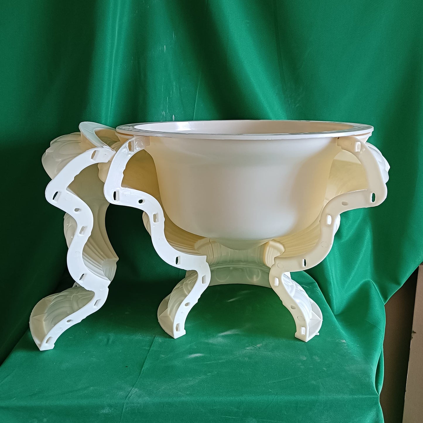 Reazone Molds 68cm(26.77) GRC Durable Home Gardening Bonsai DIY Round Concrete Flower Pot Mold Plastic Precast Concrete