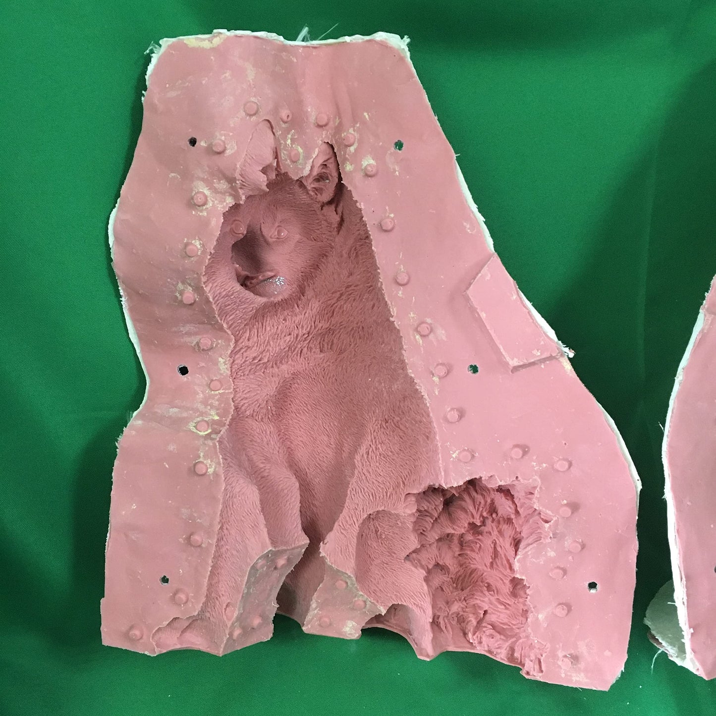 Reazone Molds Precast Garden Decoration Cement Concrete Statues Plastic Animal Dog Mold for Sale